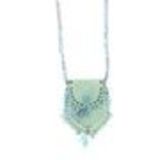 Long bag nekclace LAURE-SOPHIE Green - 10101-34930