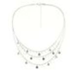 Collier femme, Coeur en strass, XS-2259 Blanc - 10103-34953