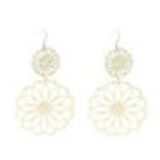 Boucles d'oreilles lamelles coloré, 2062 Beige - 10116-35157