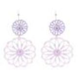 Boucles d'oreilles lamelles coloré, 2062 Mauve - 10116-35160