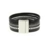 Bracelet manchette ANNYVONNE Noir - 10119-35246