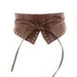 Ceinture obi cloutés LEHNA Marron - 9248-35790