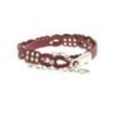 Ceinture chaine, similicuir, strass L3147 Bordeaux Rouge - 1047-35918