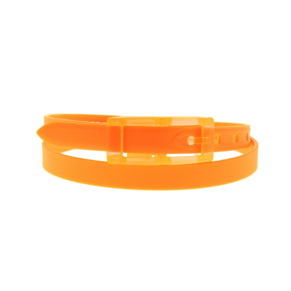 Ceinture Silicone Couleur bleu cyan Orange - 4062-35950