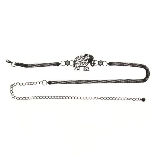 Ceinture chaines éléphant Noir - 2222-36077