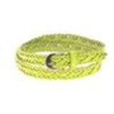 Ceinture tressé 2 cm FREYIA Jaune Fluo - 4406-36116