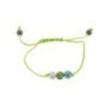 Bracelet AOH-78, Shamballa 3 strass Noir-Rouge Vert - 1590-36171