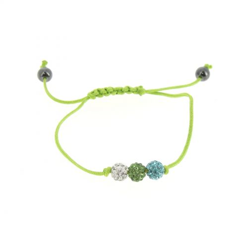 3 strass Schnur Armband, SANA