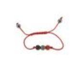 Bracelet AOH-78, Shamballa 3 strass Noir-Rouge Rouge - 1590-36176