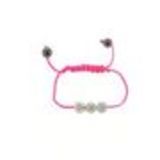 AOH-78 Noir bracelet Fuchsia-White - 1590-36186