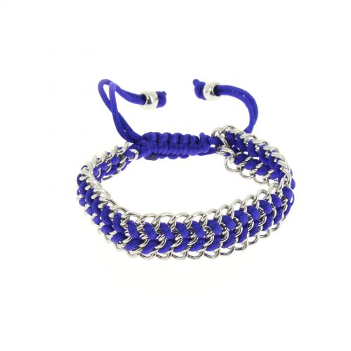 catena braccialetto di Shamballa intrecciato su