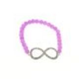 Bracelet élastique symbole infini, 3984 vert fluo Mauve - 3991-36226