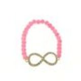 Bracelet élastique symbole infini, 3984 vert fluo Rose - 3991-36228