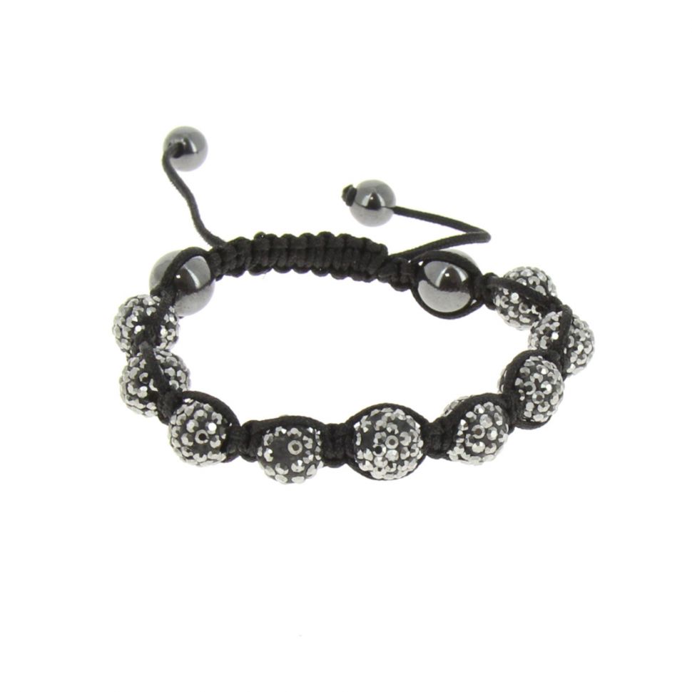 Bracelet Shamballa 9, AOH-39 Black-Grey - 1556-36272