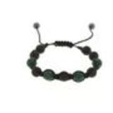 Bracelet Shamballa AOH-70 hématites, perles noir Vert - 1709-36278