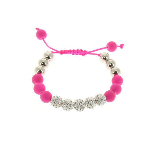 Shamballa bracelet 5 beads, LUA