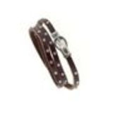 Bracelet wrap en cuir 8474 CEDELLA Brun - 8711-36325