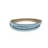 Bracelet wrap en cuir 8474 CEDELLA Bleu - 8711-36329