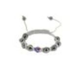 Bracelet shamballa Drapeau Americain Gris - 2546-36340