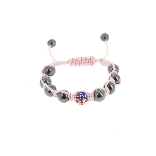 Bracciale shamballa con bandiera americana, KARA