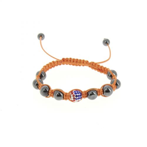 Bracciale shamballa con bandiera americana, KARA