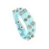 Bracelet double tours pvc Bleu - 7255-36358