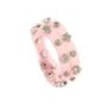 Bracelet double tours pvc Rose - 7255-36361