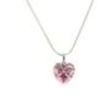 Collier pendentif coeur JOSETTE Rose - 10165-36410