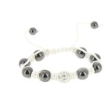 Shamballa bracelet with hematites, MAUDE