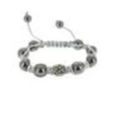 Bracelet shamballa 7 disco ball, drapeau anglais Grey - 2118-36518