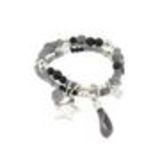 bracelet étoile et main, perle en verre Grey - 1793-36532