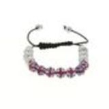 Bracelet Shamballa couleur Drapeau Anglais Noir - 1783-36543