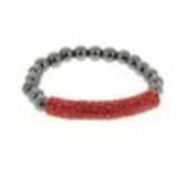 Bracelet shamballa mille strass AOH-91 Rouge - 1919-36548