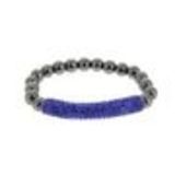 Bracelet shamballa mille strass AOH-91, Bleu cyan - 1919-36549