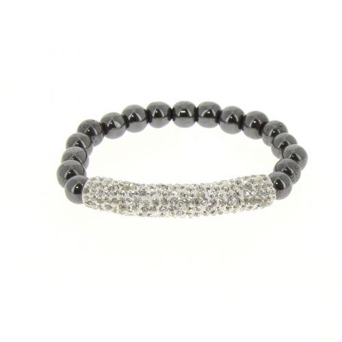 Bracelet shamballa mille strass AOH-91 Blanc - 1919-36552