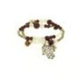 bracelet main de fatima en perles de verre Marron - 1792-36573