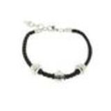 Bracelet cordons Strass en acier, 4412-4 Argent - 1858-36580