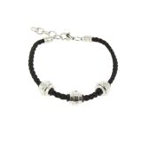 Bracelet cordons Strass en acier, DJEYNABA