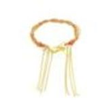 Collier ou Bracelet, tresse, AON-12 Orange - 1553-36588