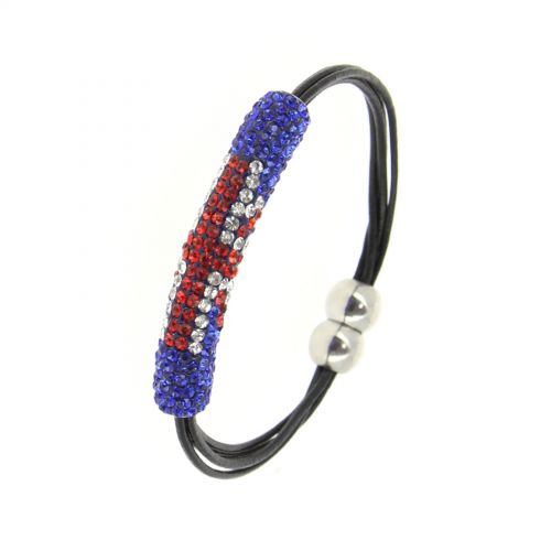 Pulsera magnética shamballa Bandera inglesa, LORENE