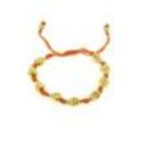 Bracelet fantaisie, tête de mort Orange-or - 1555-36599