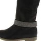 Paire de bijoux de bottes BR42-12, 9 rangées de strass Or Noir - 4793-36647