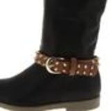 Paire de bijoux de bottes à clous HIBA Marron (Doré) - 3860-36657