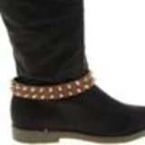 Paire de bijoux de bottes à clous HIBA Marron (Doré) - 3860-36659