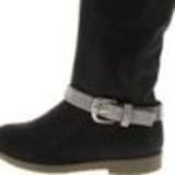 Paire de bijoux de bottes avec boucles, 6 rangées de strass, DH002 Blanc Light grey - 4393-36667