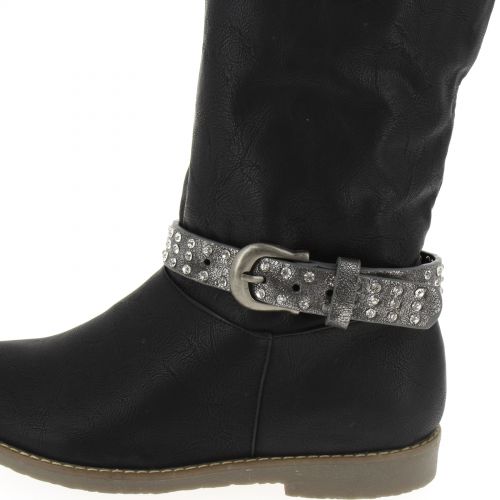 Paire de bijoux de bottes en croute de cuir NOAM