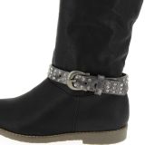 Paar Spaltleder Stiefel Schmuck NOAM