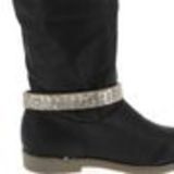 Paire de bijoux de bottes en croute de cuir NOAM Doré - 8918-36678