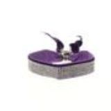 Bracelet strass et velour Violet - 6210-36699