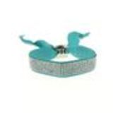 Bracelet ruban 6 rangées de strass Bleu - 4890-36711